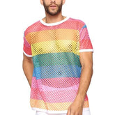 Rainbow Mesh T-Shirt
